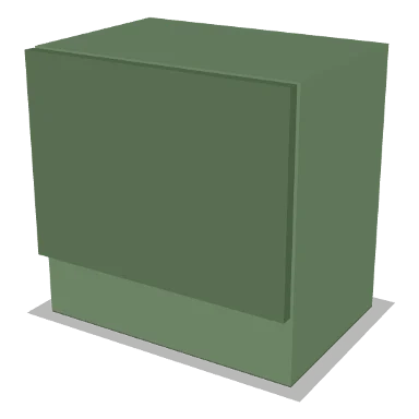 WXC1818 cabinet in Micro Shaker Sage Green