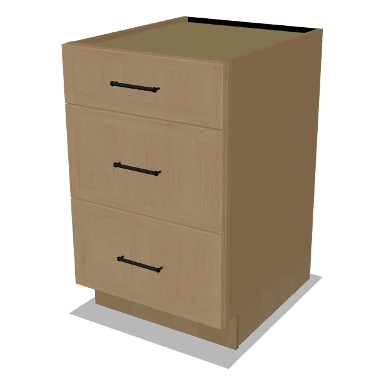 3DB21 cabinet in Micro Shaker White Oak