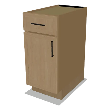 B15 cabinet in Micro Shaker White Oak