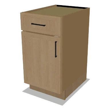 B18 cabinet in Micro Shaker White Oak