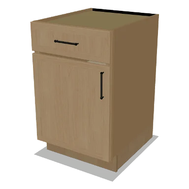 B21 cabinet in Micro Shaker White Oak