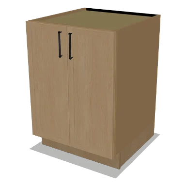 B24FH cabinet in Micro Shaker White Oak
