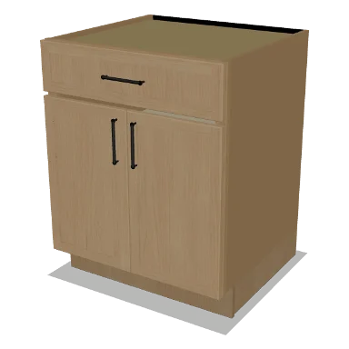B27 cabinet in Micro Shaker White Oak