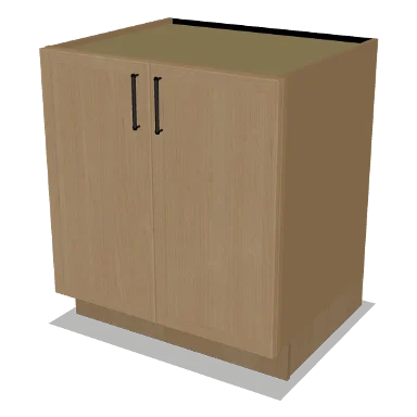 B30FH cabinet in Micro Shaker White Oak