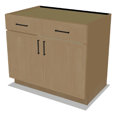 B39 cabinet in Micro Shaker White Oak