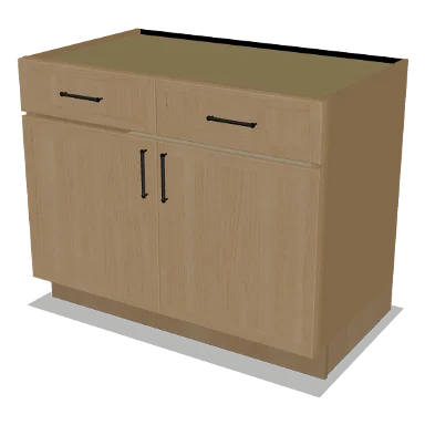 B42 cabinet in Micro Shaker White Oak