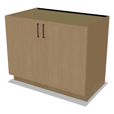 B42FH cabinet in Micro Shaker White Oak