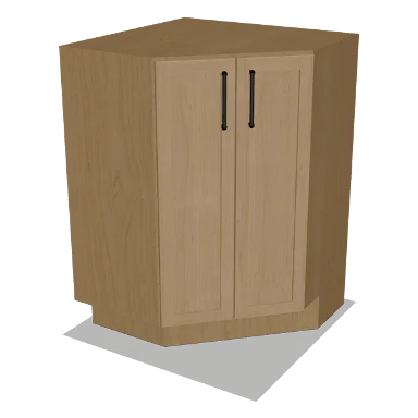BAE24 cabinet in Micro Shaker White Oak