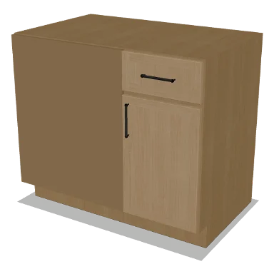 BBC42/45-39 cabinet in Micro Shaker White Oak