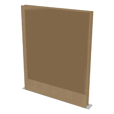 BEDP cabinet in Micro Shaker White Oak