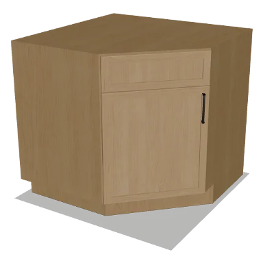 DSB36 cabinet in Micro Shaker White Oak