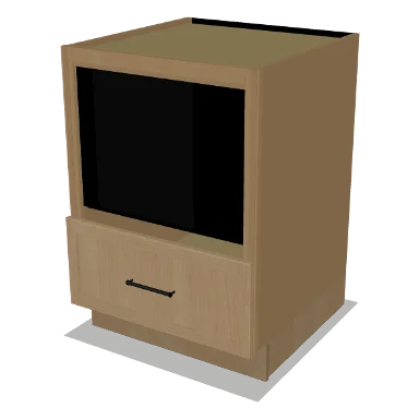 MB24 cabinet in Micro Shaker White Oak