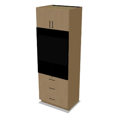 OC339624 cabinet in Micro Shaker White Oak