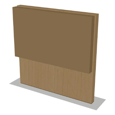 SD cabinet in Micro Shaker White Oak