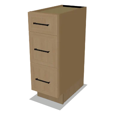 VDB12 cabinet in Micro Shaker White Oak