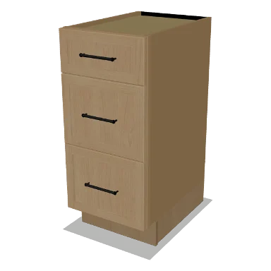 VDB15 cabinet in Micro Shaker White Oak