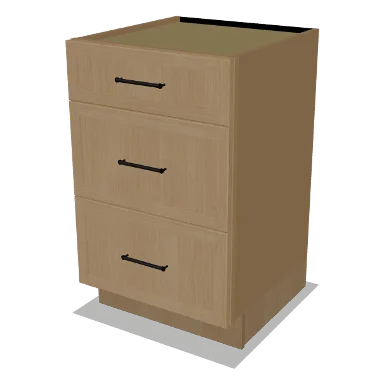 VDB21 cabinet in Micro Shaker White Oak