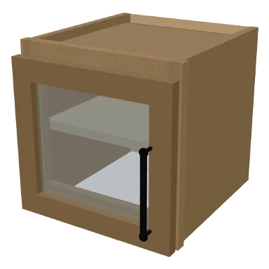 W1212GD cabinet in Micro Shaker White Oak