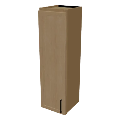 W1242 cabinet in Micro Shaker White Oak