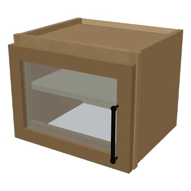 W1512GD cabinet in Micro Shaker White Oak