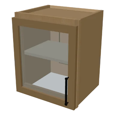 W1518GD cabinet in Micro Shaker White Oak