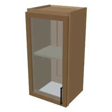W1530GD cabinet in Micro Shaker White Oak