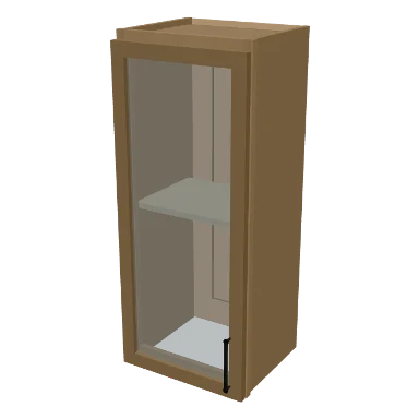W1536GD cabinet in Micro Shaker White Oak