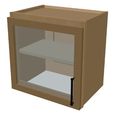 W1818GD cabinet in Micro Shaker White Oak
