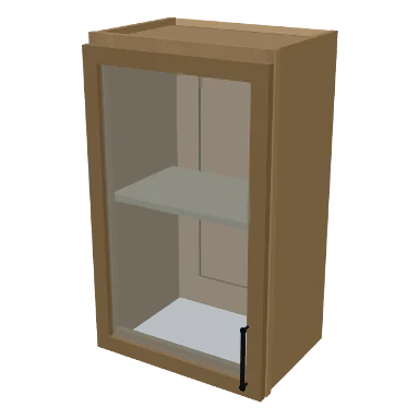W1830GD cabinet in Micro Shaker White Oak