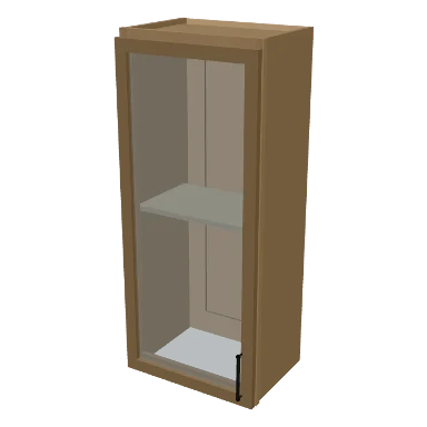 W1842GD cabinet in Micro Shaker White Oak
