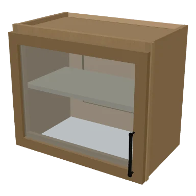 W2118GD cabinet in Micro Shaker White Oak
