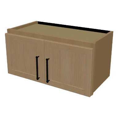 W2412 cabinet in Micro Shaker White Oak