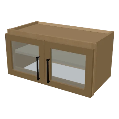 W2412GD cabinet in Micro Shaker White Oak