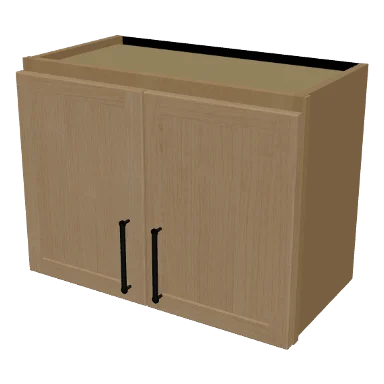 W2418 cabinet in Micro Shaker White Oak