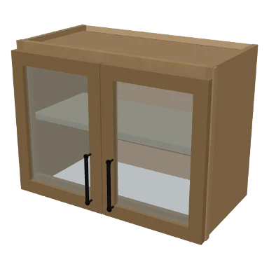 W2418GD cabinet in Micro Shaker White Oak