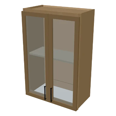 W2436GD cabinet in Micro Shaker White Oak