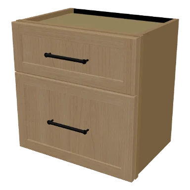 W2D1818 cabinet in Micro Shaker White Oak