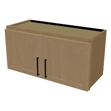 W3015 cabinet in Micro Shaker White Oak
