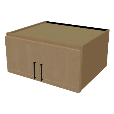 W301524 cabinet in Micro Shaker White Oak