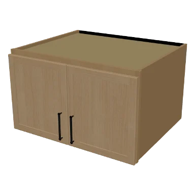 W301824 cabinet in Micro Shaker White Oak
