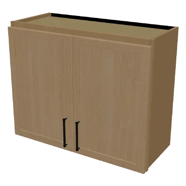 W3024 cabinet in Micro Shaker White Oak