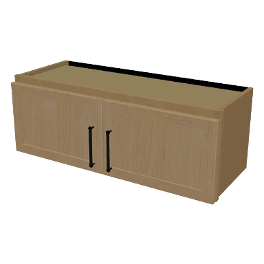 W3312 cabinet in Micro Shaker White Oak