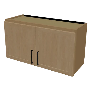 W3318 cabinet in Micro Shaker White Oak