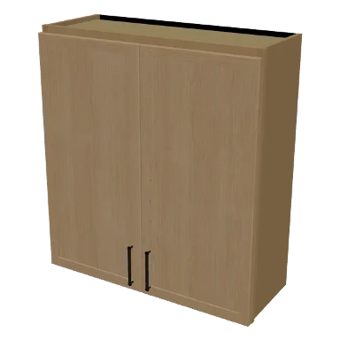 W3336 cabinet in Micro Shaker White Oak