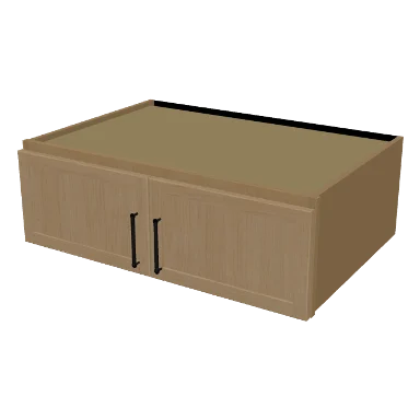 W361224 cabinet in Micro Shaker White Oak