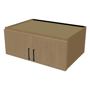 W361524 cabinet in Micro Shaker White Oak