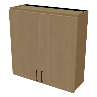 W3636 cabinet in Micro Shaker White Oak