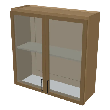 W3636GD cabinet in Micro Shaker White Oak