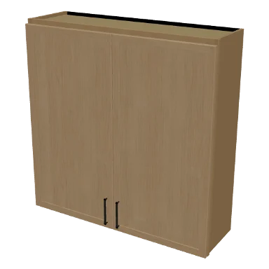 W4242 cabinet in Micro Shaker White Oak