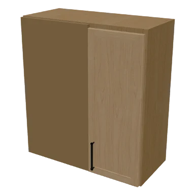 WBC2730 cabinet in Micro Shaker White Oak